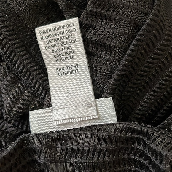 Catherines 3X Black Mesh Lacy Cropped Cardigan Top Whimsygoth Fairy Grunge Layer - Picture 7 of 8